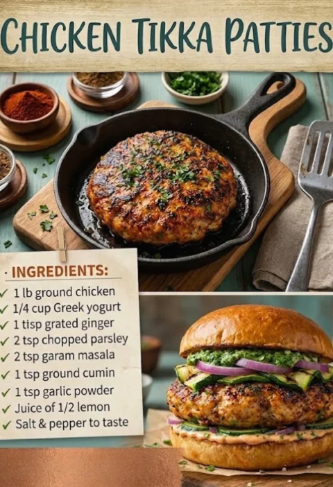 Chicken Tikka Patties
