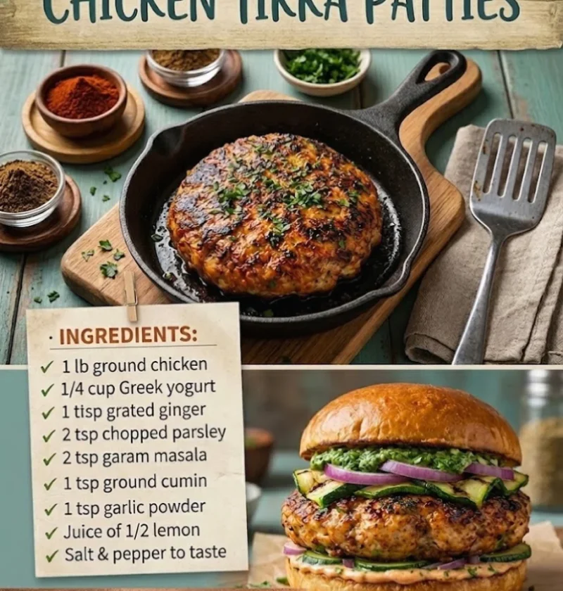 Chicken Tikka Patties