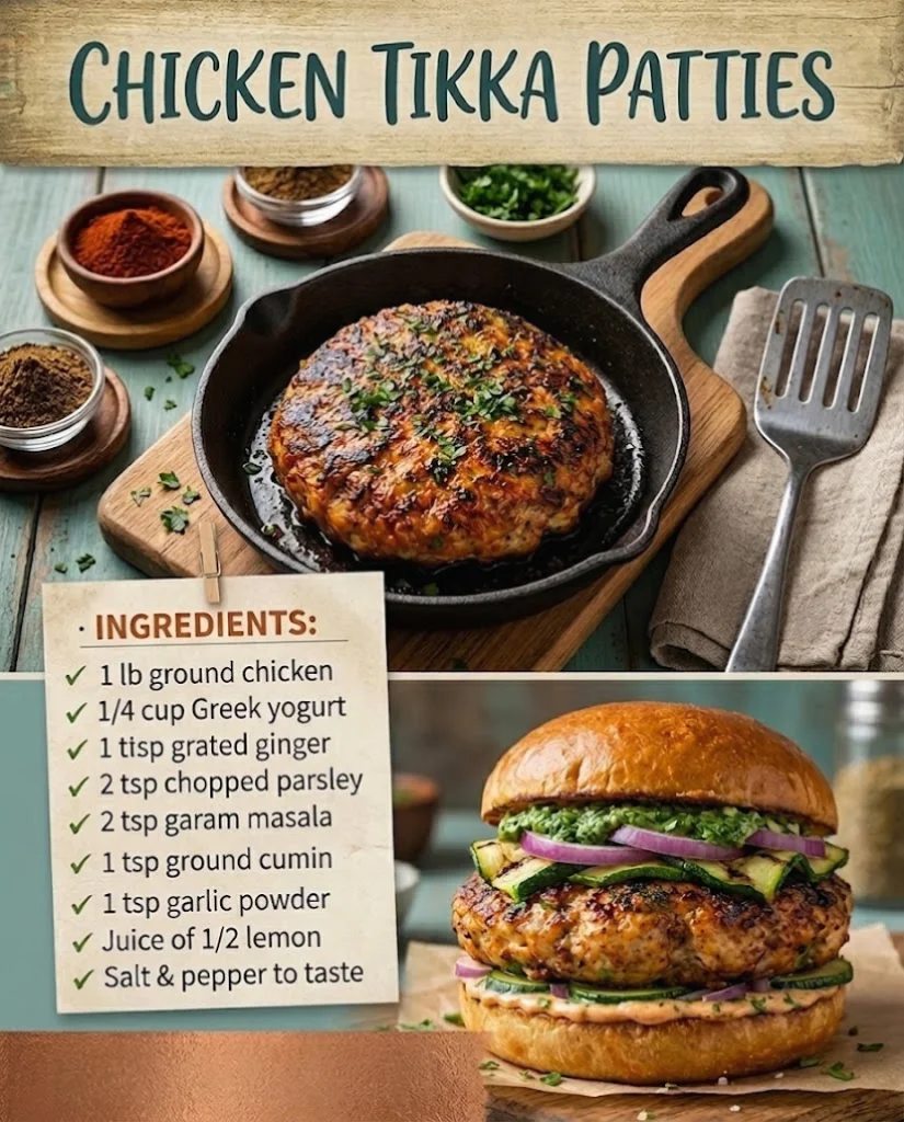 Chicken Tikka Patties