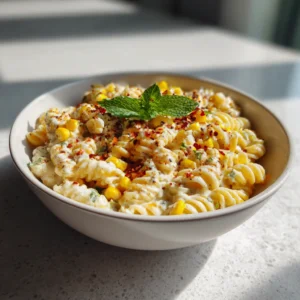 Creamy Street Corn Pasta Salad Recipe