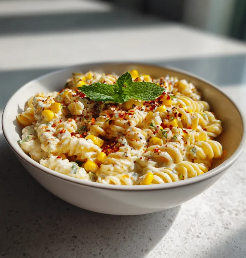 Creamy Street Corn Pasta Salad