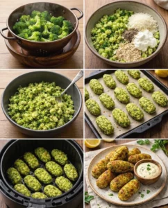Crispy Broccoli Cheese Nuggets