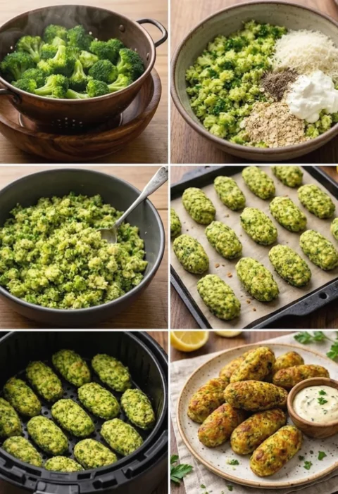 Crispy Broccoli Cheese Nuggets