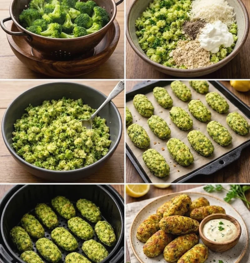 Crispy Broccoli Cheese Nuggets