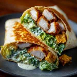 Crispy Chicken Caesar Wrap Recipe