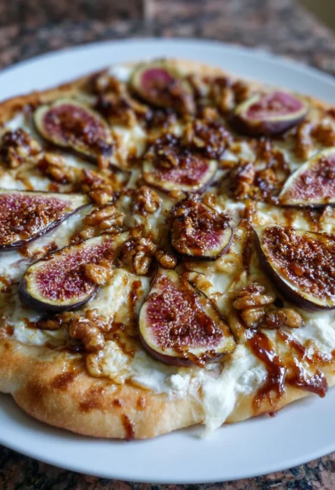 Crispy Pizza with Brie