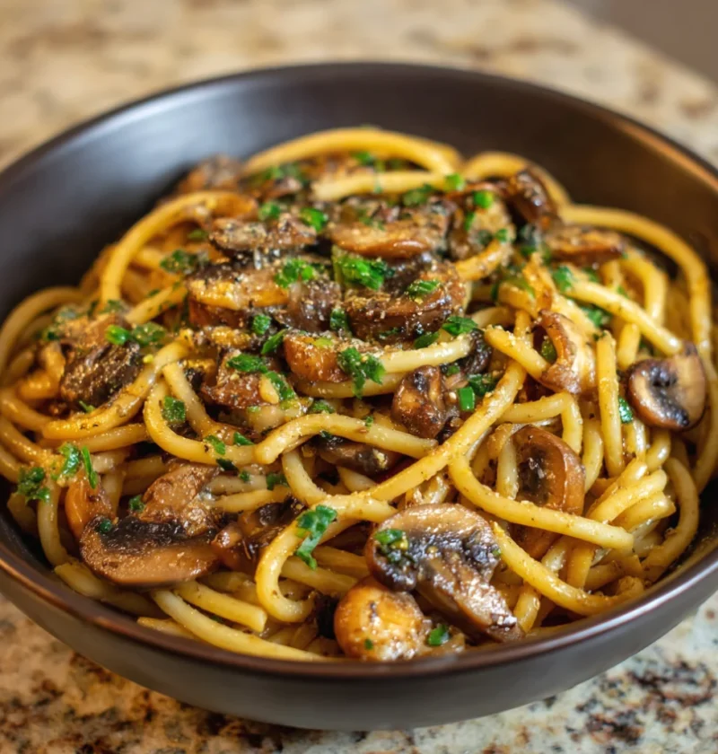 Delicious Miso Mushroom Bucatini