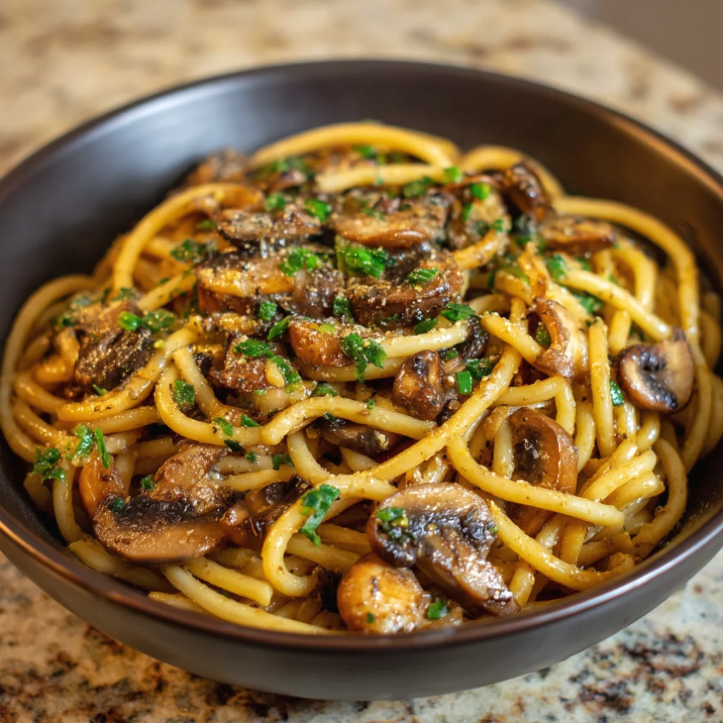 Delicious Miso Mushroom Bucatini