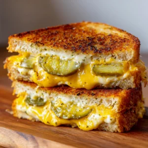 Dill Pickle Grilled Cheese Sandwich