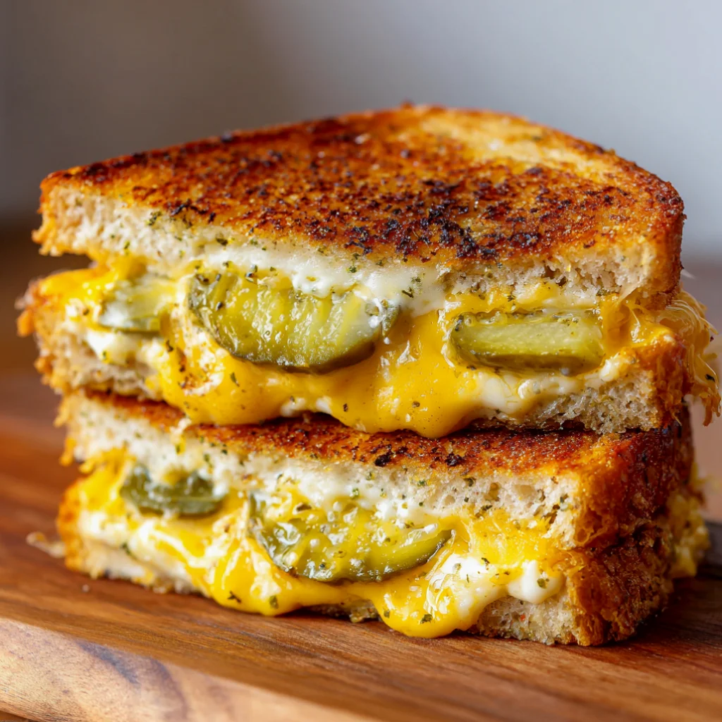 Dill Pickle Grilled Cheese Sandwich