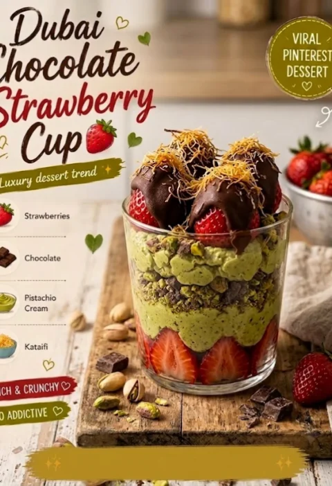 Dubai Chocolate Strawberry Cup