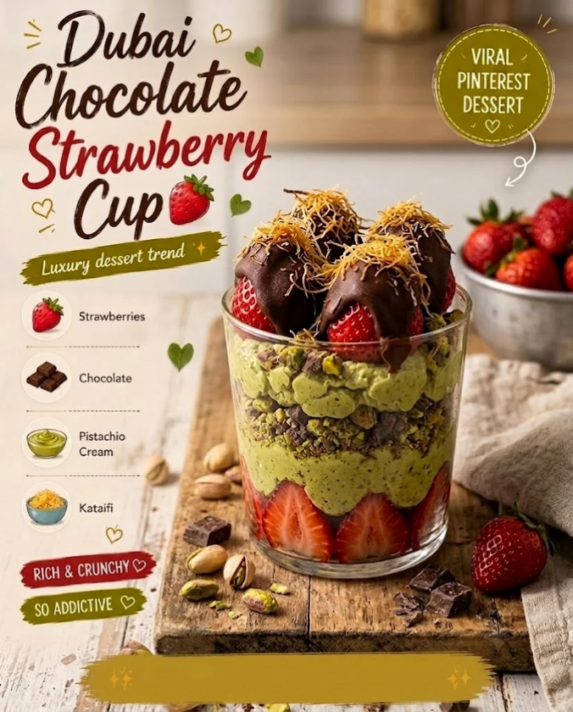 Dubai Chocolate Strawberry Cup