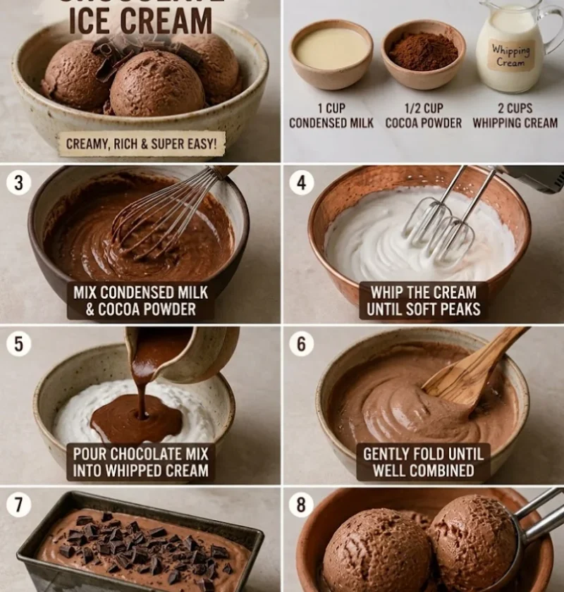 Easy Chocolate Ice Cream