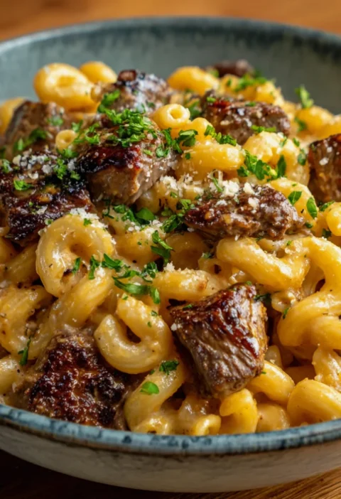 Easy Creamy Buttery Steak Pasta