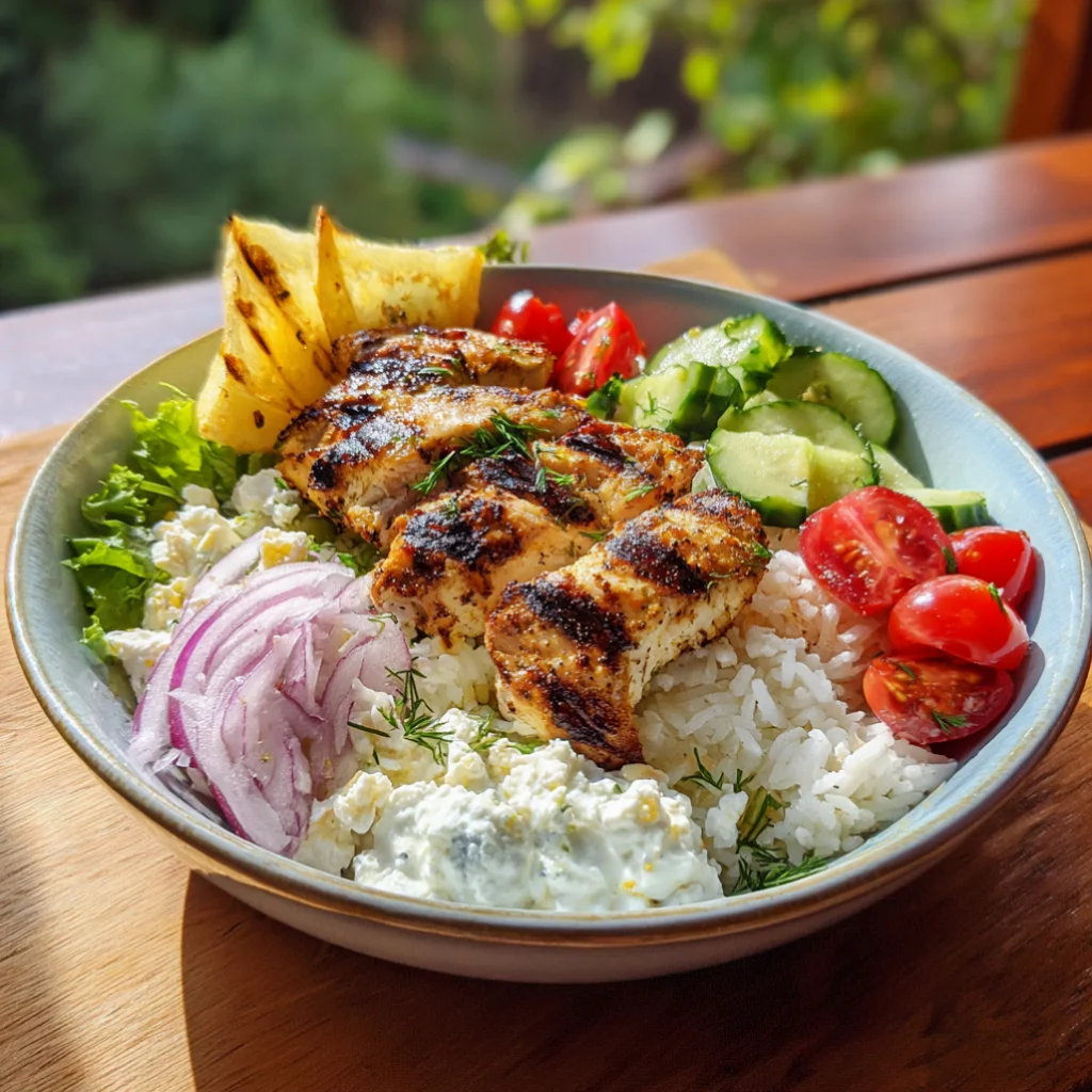 Easy Greek Chicken Bowl Recipe