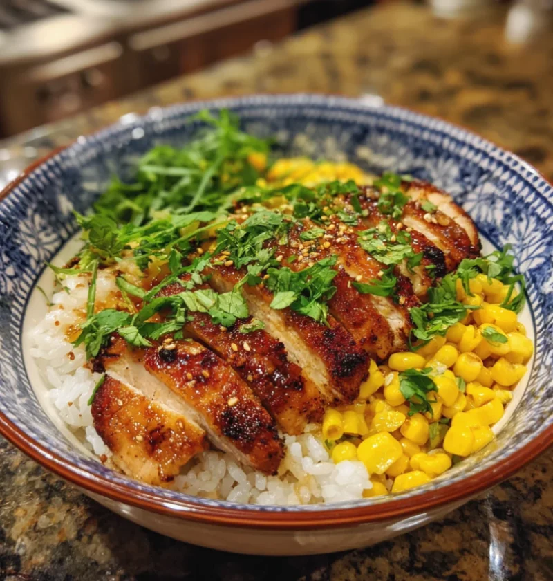 Easy Street Corn Chicken Rice Bowl