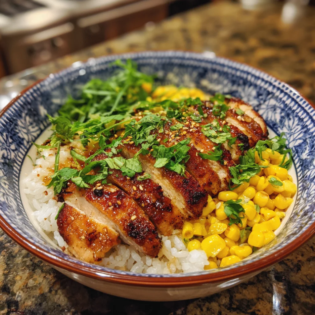 Easy Street Corn Chicken Rice Bowl