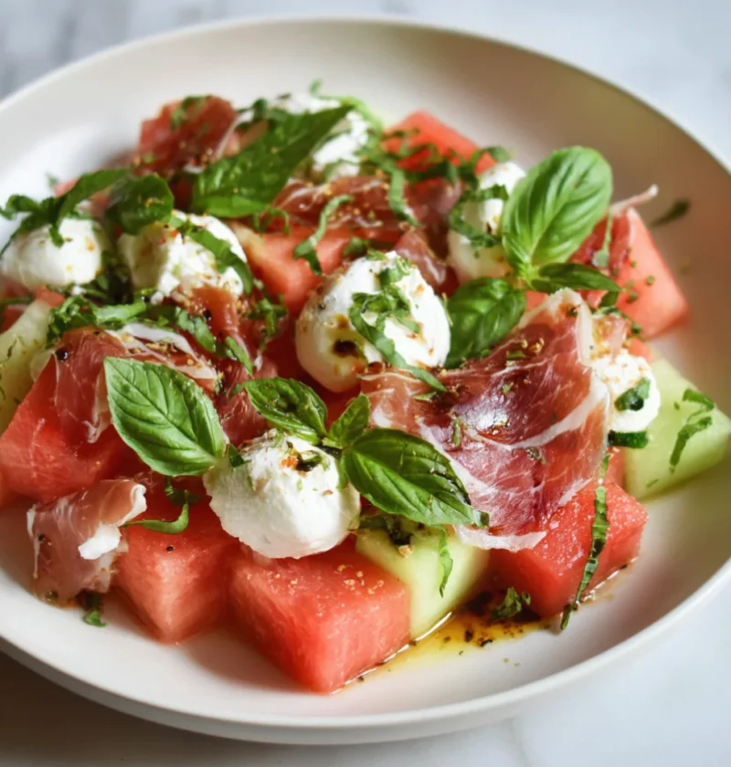 Fresh Melon and Burrata Salad