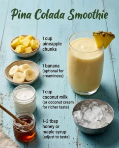 Fresh Pina Colada Smoothie