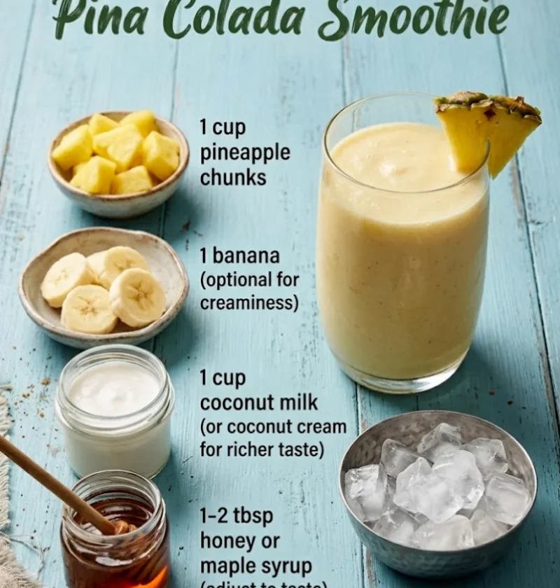 Fresh Pina Colada Smoothie
