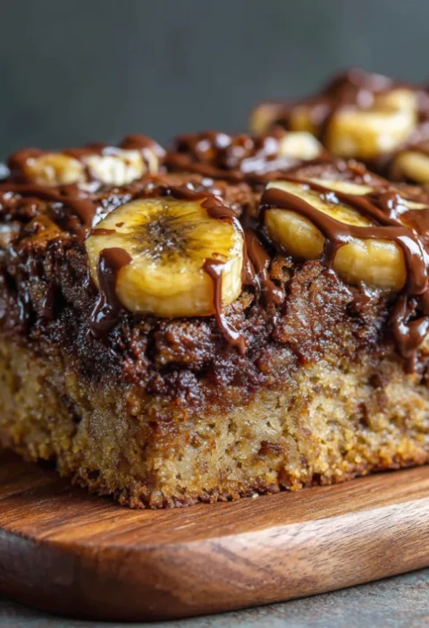 fudgy banana bread brownies