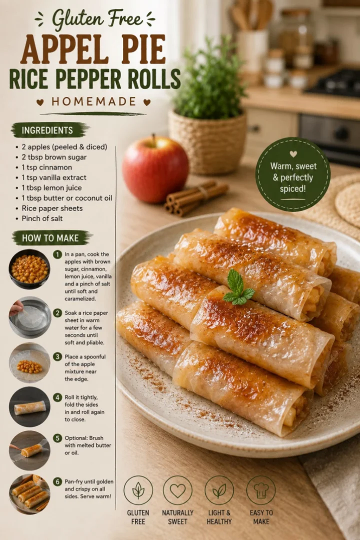 Gluten Free Apple Pie Rice Pepper Rolls