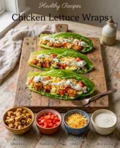 Healthy Chicken Lettuce Wraps