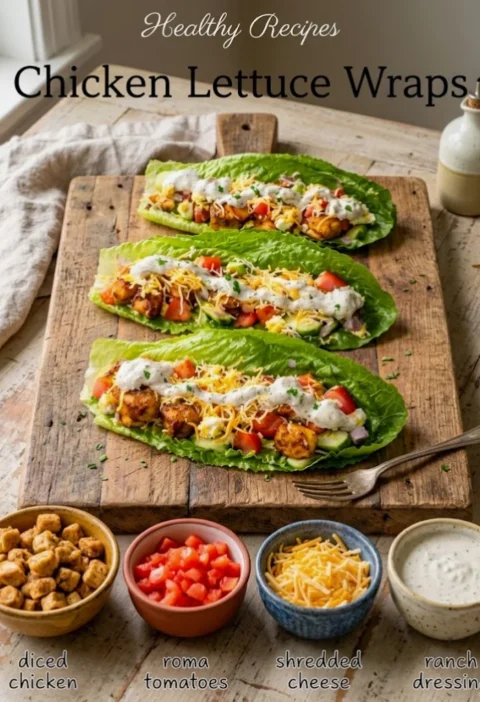 Healthy Chicken Lettuce Wraps