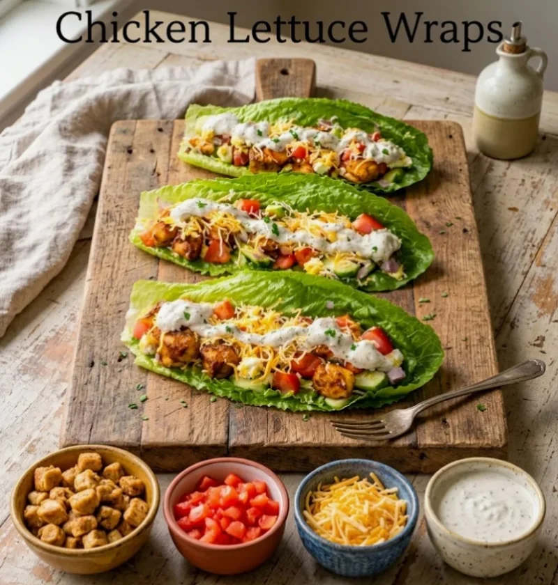 Healthy Chicken Lettuce Wraps