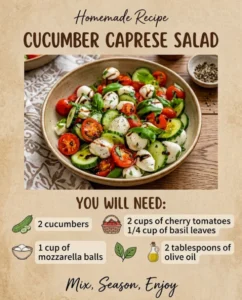Healthy Low Carb Meal Prep Idea : Cucumber Salad