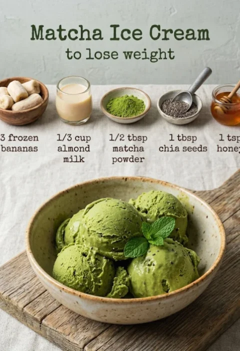 Healthy Matcha Ice Cream