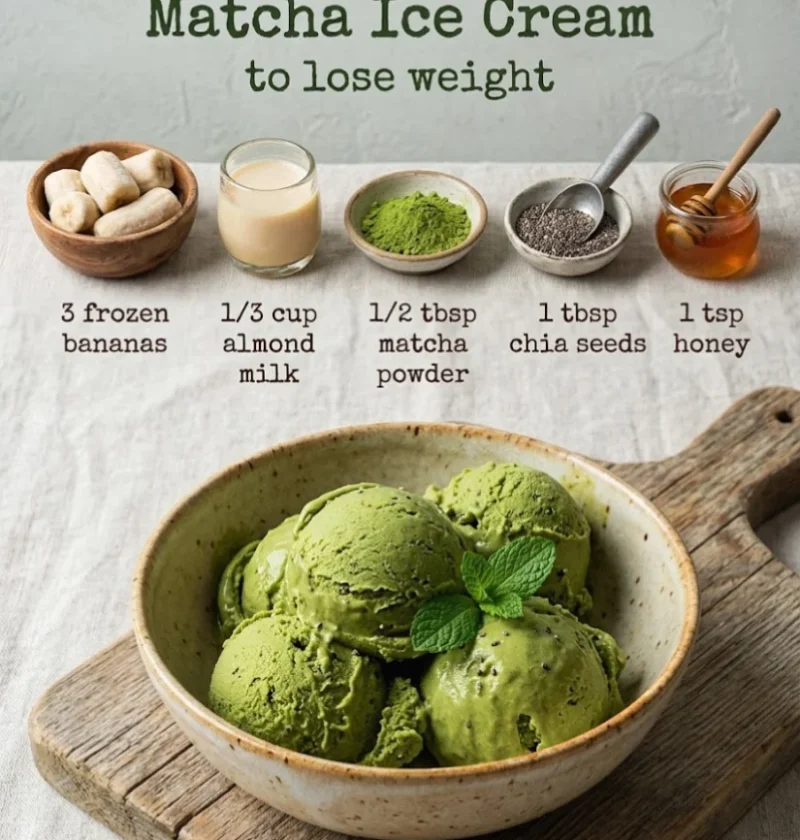 Healthy Matcha Ice Cream