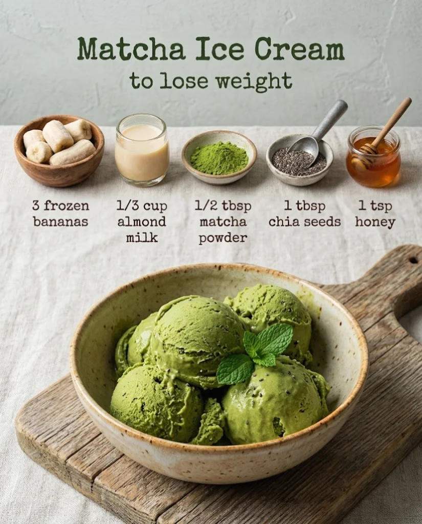 Healthy Matcha Ice Cream