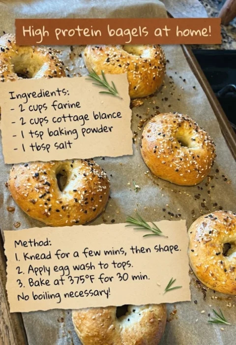 High Protein Bagels