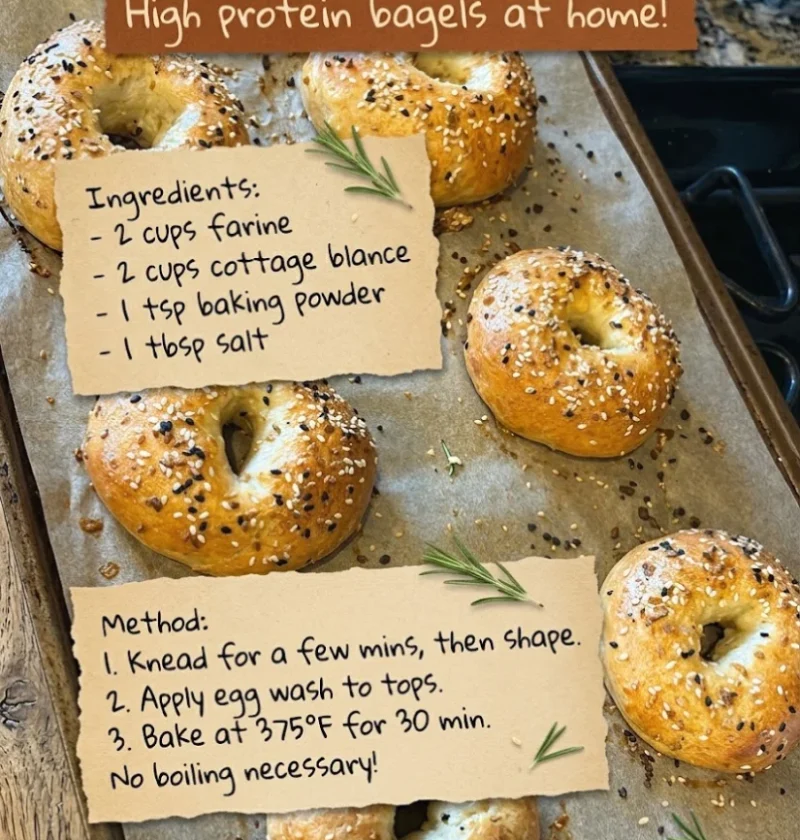 High Protein Bagels