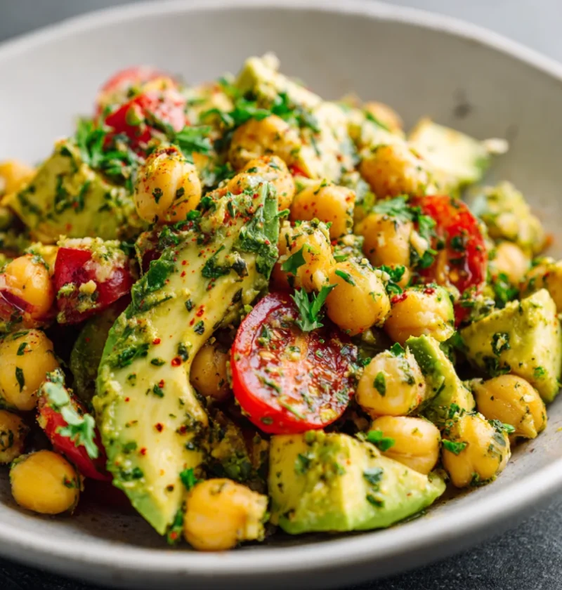 High-Protein Chickpea Avocado Salad