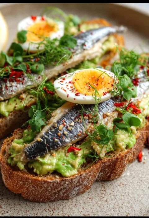 High-Protein Sardine Avocado Toast