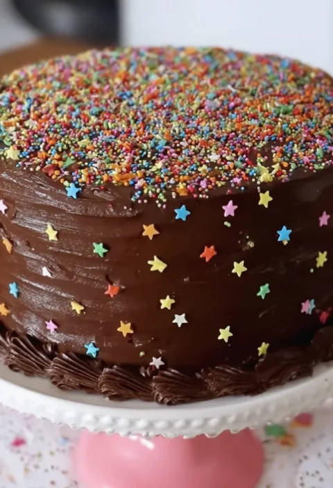 homemade chocolate cake