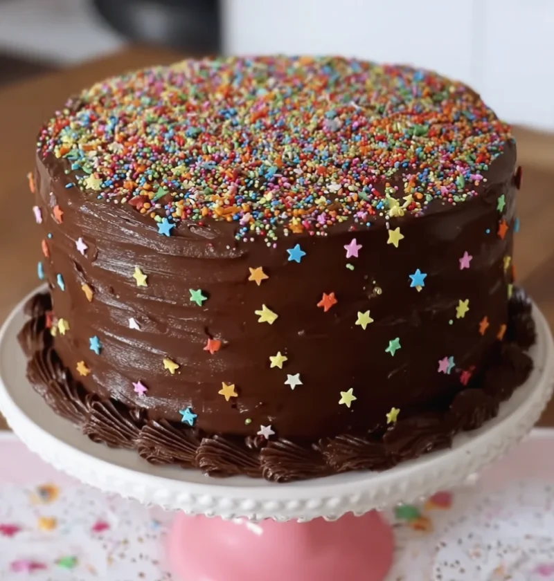homemade chocolate cake