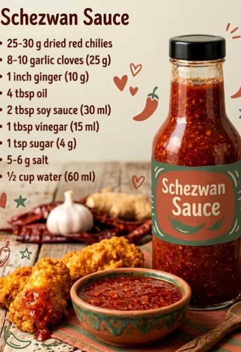 Homemade Schezwan Sauce