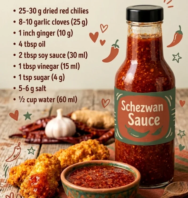 Homemade Schezwan Sauce