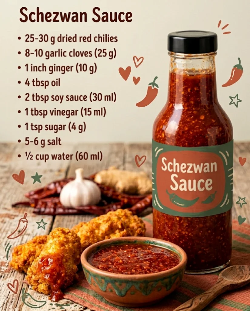 Homemade Schezwan Sauce