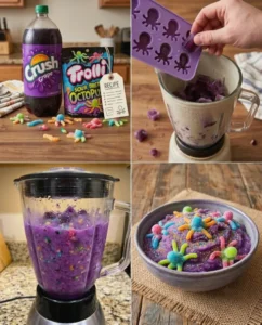 Homemade Sour Octopus Slushie