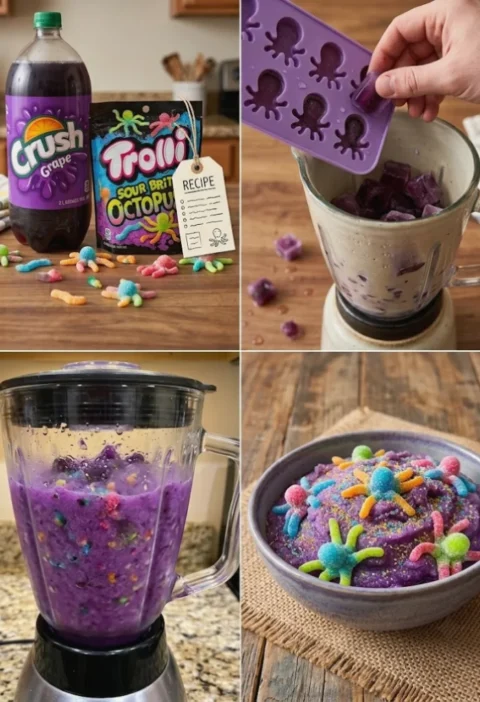 Homemade Sour Octopus Slushie
