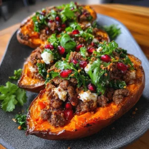Hot Honey Beef & Sweet Potato Boat