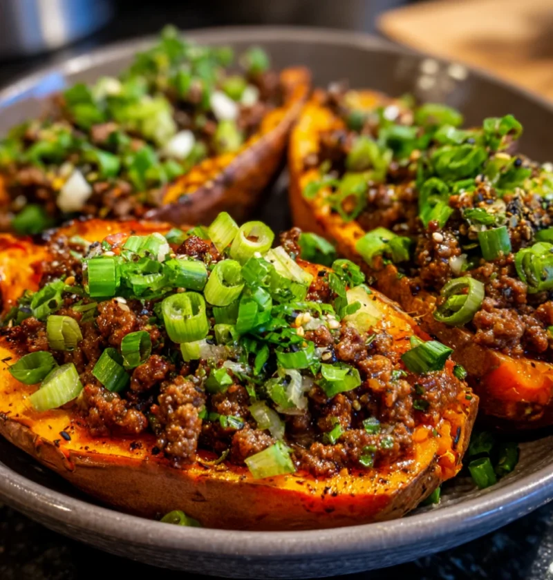 Hot Honey Ground Beef Bowls