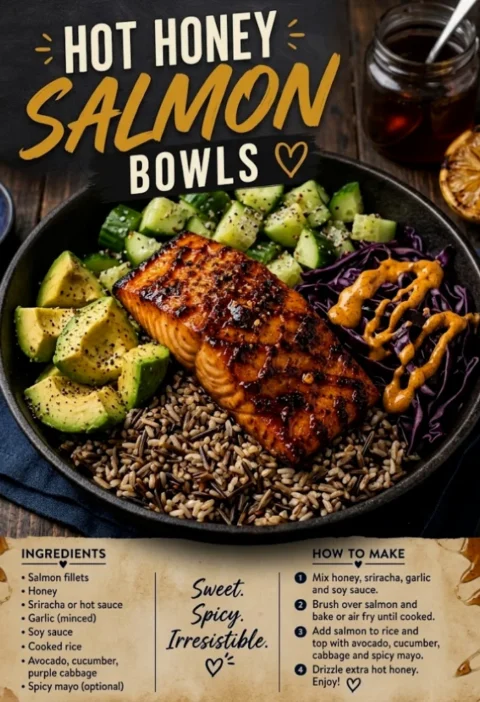 Hot Honey Salmon Bowl