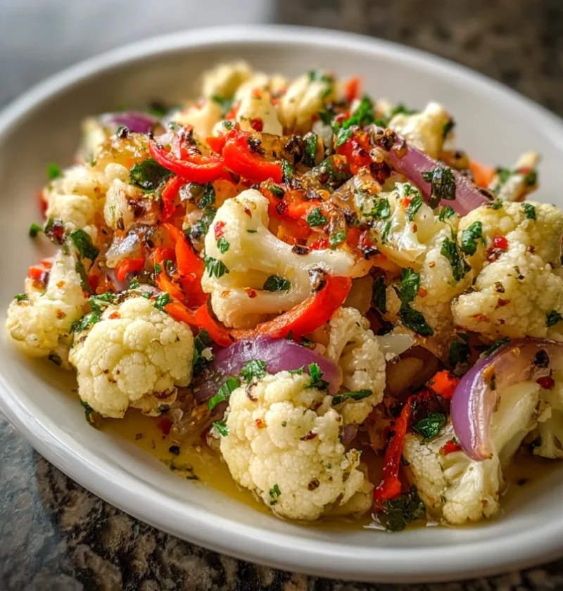 marinated cauliflower salad