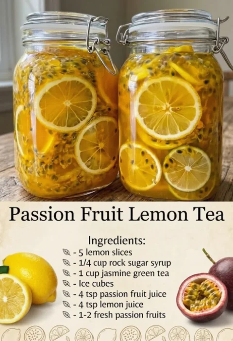 Passion Fruit Lemon Tea Recipe