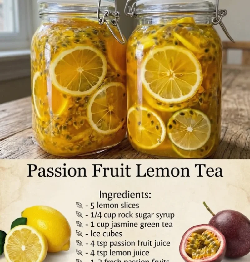 Passion Fruit Lemon Tea Recipe